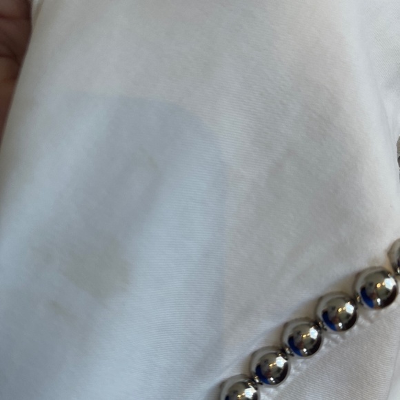 A.L.C STUDDED JACKET WHITE DENIM - Picture 13 of 13